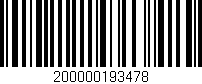 Código de barras (EAN, GTIN, SKU, ISBN): '200000193478'