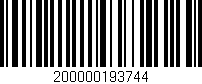 Código de barras (EAN, GTIN, SKU, ISBN): '200000193744'