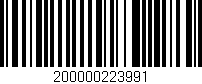 Código de barras (EAN, GTIN, SKU, ISBN): '200000223991'