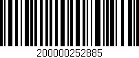 Código de barras (EAN, GTIN, SKU, ISBN): '200000252885'