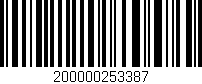 Código de barras (EAN, GTIN, SKU, ISBN): '200000253387'