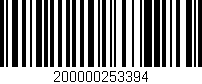 Código de barras (EAN, GTIN, SKU, ISBN): '200000253394'