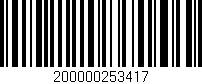 Código de barras (EAN, GTIN, SKU, ISBN): '200000253417'
