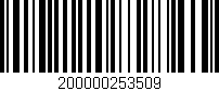 Código de barras (EAN, GTIN, SKU, ISBN): '200000253509'
