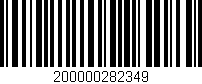 Código de barras (EAN, GTIN, SKU, ISBN): '200000282349'