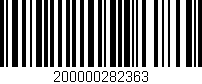 Código de barras (EAN, GTIN, SKU, ISBN): '200000282363'