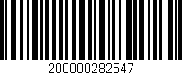 Código de barras (EAN, GTIN, SKU, ISBN): '200000282547'