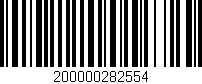 Código de barras (EAN, GTIN, SKU, ISBN): '200000282554'