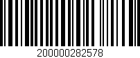 Código de barras (EAN, GTIN, SKU, ISBN): '200000282578'