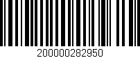 Código de barras (EAN, GTIN, SKU, ISBN): '200000282950'