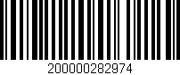 Código de barras (EAN, GTIN, SKU, ISBN): '200000282974'