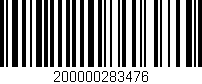 Código de barras (EAN, GTIN, SKU, ISBN): '200000283476'