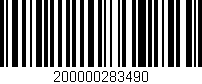 Código de barras (EAN, GTIN, SKU, ISBN): '200000283490'