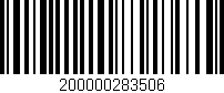 Código de barras (EAN, GTIN, SKU, ISBN): '200000283506'