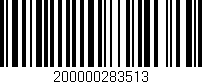 Código de barras (EAN, GTIN, SKU, ISBN): '200000283513'