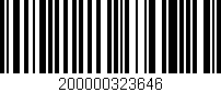 Código de barras (EAN, GTIN, SKU, ISBN): '200000323646'