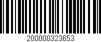 Código de barras (EAN, GTIN, SKU, ISBN): '200000323653'