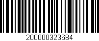 Código de barras (EAN, GTIN, SKU, ISBN): '200000323684'