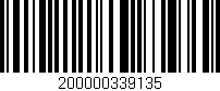 Código de barras (EAN, GTIN, SKU, ISBN): '200000339135'