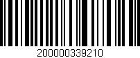 Código de barras (EAN, GTIN, SKU, ISBN): '200000339210'
