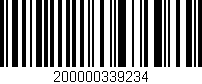 Código de barras (EAN, GTIN, SKU, ISBN): '200000339234'