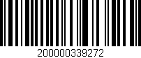 Código de barras (EAN, GTIN, SKU, ISBN): '200000339272'