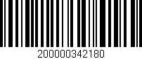Código de barras (EAN, GTIN, SKU, ISBN): '200000342180'