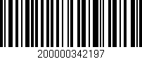 Código de barras (EAN, GTIN, SKU, ISBN): '200000342197'