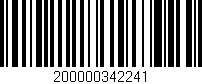 Código de barras (EAN, GTIN, SKU, ISBN): '200000342241'