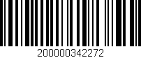 Código de barras (EAN, GTIN, SKU, ISBN): '200000342272'