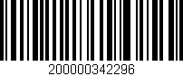 Código de barras (EAN, GTIN, SKU, ISBN): '200000342296'