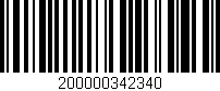 Código de barras (EAN, GTIN, SKU, ISBN): '200000342340'