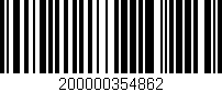 Código de barras (EAN, GTIN, SKU, ISBN): '200000354862'