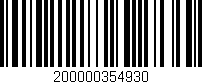 Código de barras (EAN, GTIN, SKU, ISBN): '200000354930'