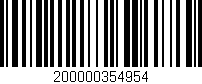 Código de barras (EAN, GTIN, SKU, ISBN): '200000354954'