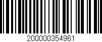 Código de barras (EAN, GTIN, SKU, ISBN): '200000354961'