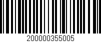 Código de barras (EAN, GTIN, SKU, ISBN): '200000355005'