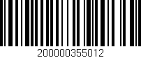 Código de barras (EAN, GTIN, SKU, ISBN): '200000355012'