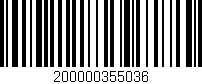 Código de barras (EAN, GTIN, SKU, ISBN): '200000355036'