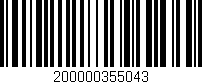 Código de barras (EAN, GTIN, SKU, ISBN): '200000355043'
