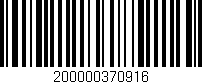 Código de barras (EAN, GTIN, SKU, ISBN): '200000370916'