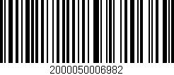 Código de barras (EAN, GTIN, SKU, ISBN): '2000050006982'