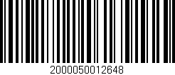 Código de barras (EAN, GTIN, SKU, ISBN): '2000050012648'