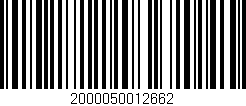 Código de barras (EAN, GTIN, SKU, ISBN): '2000050012662'
