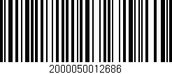Código de barras (EAN, GTIN, SKU, ISBN): '2000050012686'