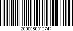 Código de barras (EAN, GTIN, SKU, ISBN): '2000050012747'