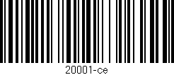 Código de barras (EAN, GTIN, SKU, ISBN): '20001-ce'
