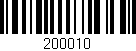 Código de barras (EAN, GTIN, SKU, ISBN): '200010'