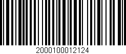 Código de barras (EAN, GTIN, SKU, ISBN): '2000100012124'