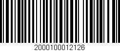 Código de barras (EAN, GTIN, SKU, ISBN): '2000100012126'
